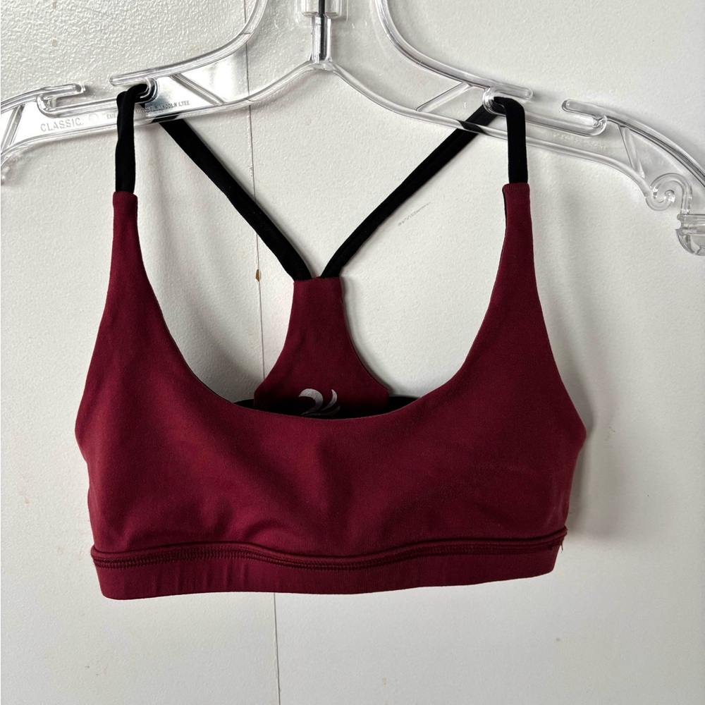 Women's Burgundy Sports Bra
